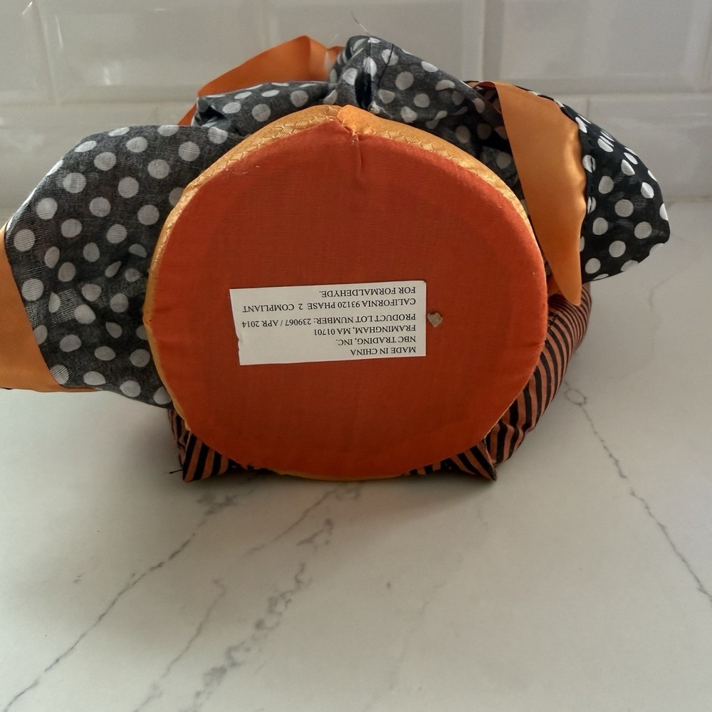 2014 Halloween Pumpkin Witch Bat Joe Spencer Shelf Sitter Folk Art Holiday - Picture 10 of 10